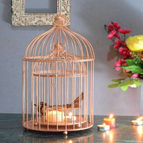Copper Decorative Bird Cage