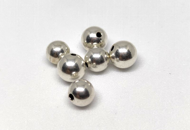 925 Silver Plain Beads