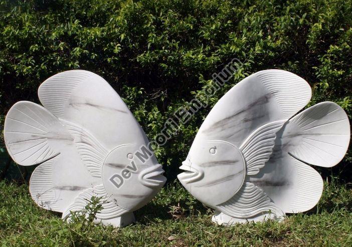 Marble Fish Statue