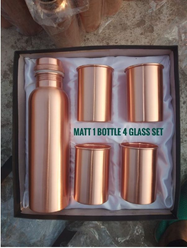 Copper Bottle Gift Set