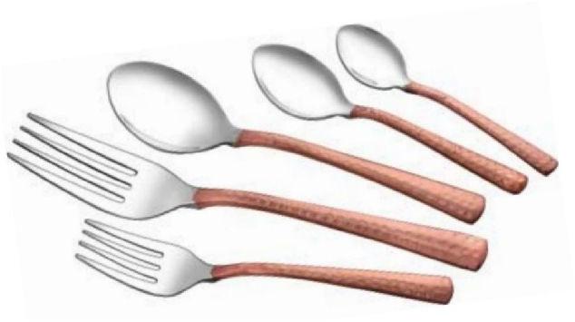 Copper Spoon Cutlery Set