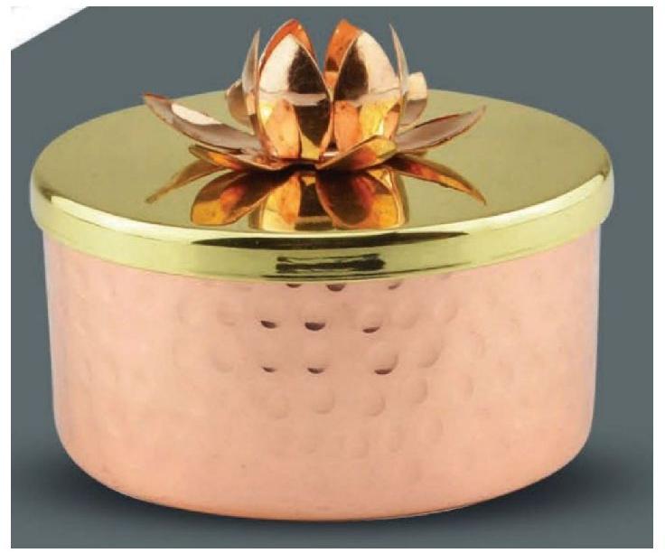 Copper Decorative Royal Drop Box