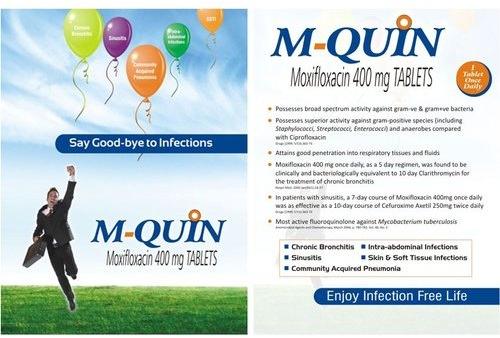 M Quin Tablet Advertising Folder