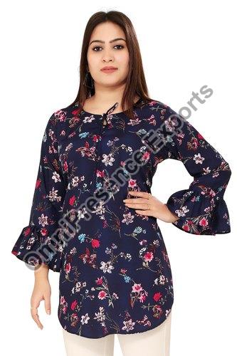 Floral Print Short Kurtis