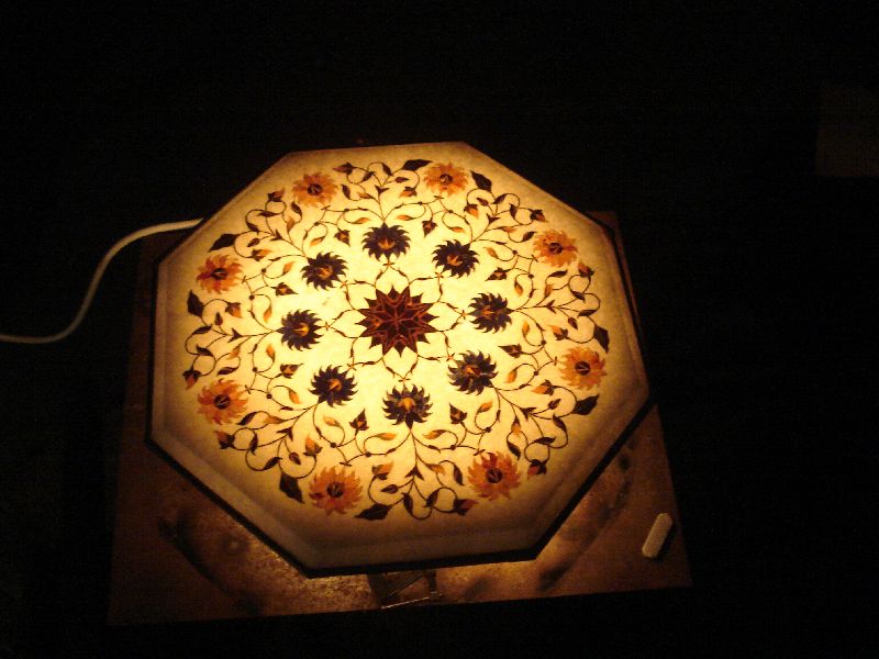 Marble Inlay Light Table
