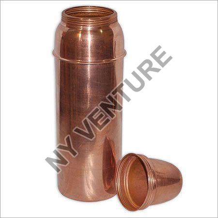 Copper Water Bottle with Cup