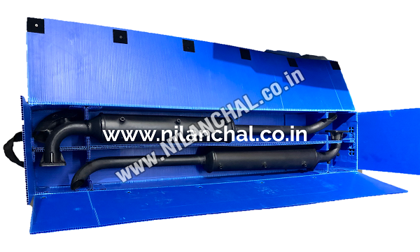 Plastic Corrugated Boxes for Vehicle Silencers