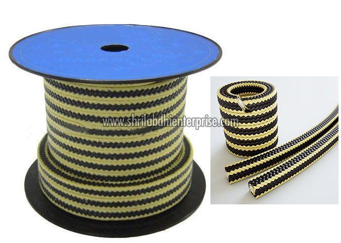 Yellow Black Gland Packing Rope
