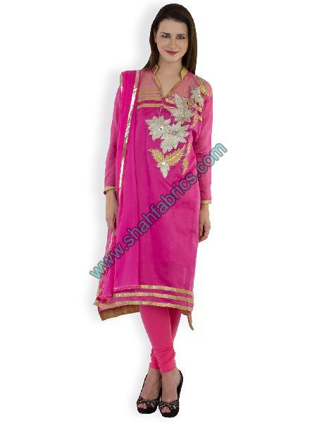 Chanderi Embroidered Suits