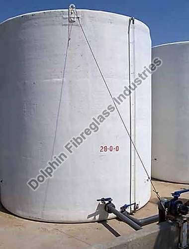 FRP Vertical Chemical Storage Tank