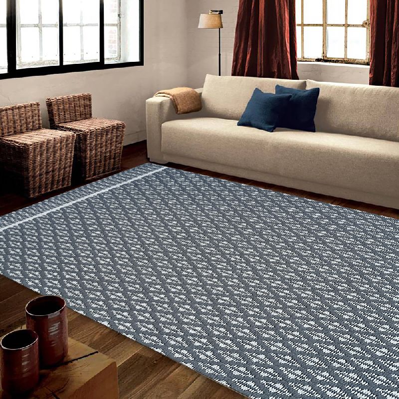 Aloe Handloom Jacquard Woolen Carpet