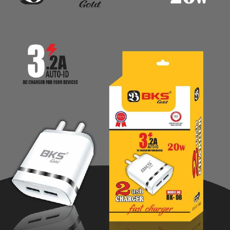 2 Usb Mobile Charger