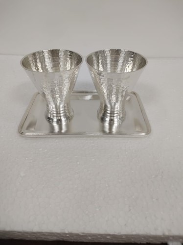 Silver Plated Glass Set