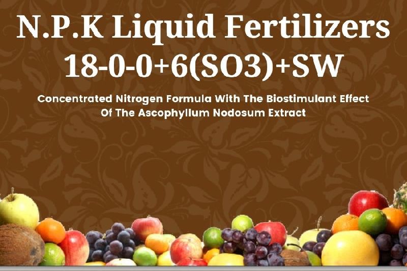 NPK Liquid Fertilizer 18-0-0+6(SO3)+SW