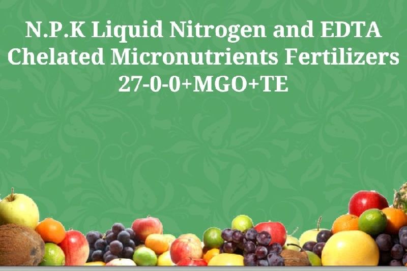 NPK Liquid Nitrogen and EDTA Chelated Micronutrient Fertilizer