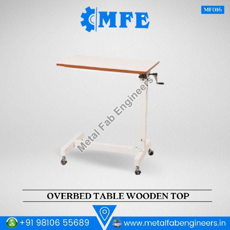 Wooden Top Overbed Table