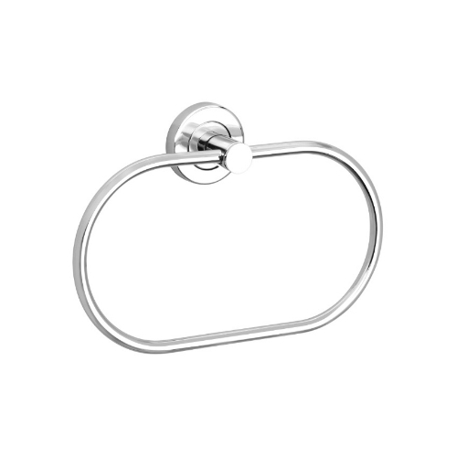 SS Heavy Solid Concealed Oval Towel Ring