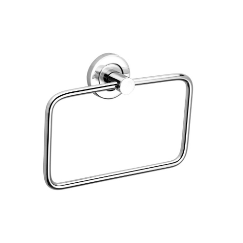 SS Heavy Solid Concealed Square Towel Ring