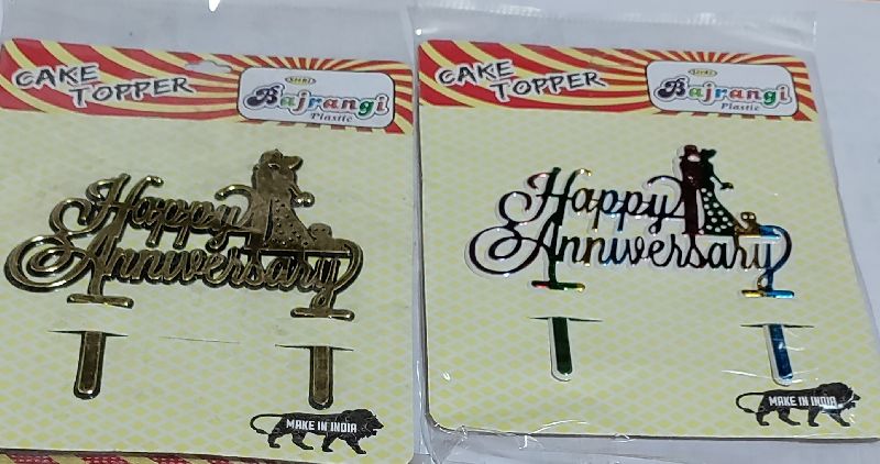 Happy Anniversary Cake Topper