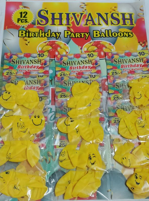 Shivansh Yellow Smiley Balloons