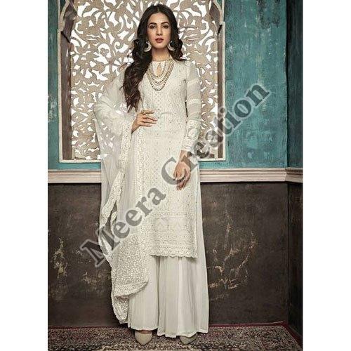 Ladies Party Wear Palazzo Suit