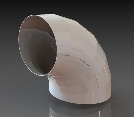 90 Degree Mild Steel Pipe Bend