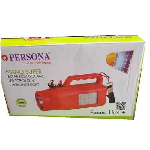 Persona Nano Super Solar Rechargeable LED Torch