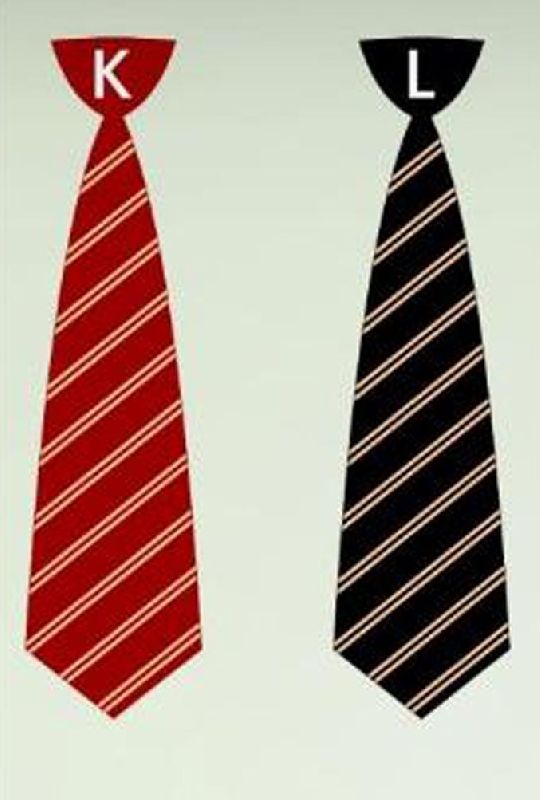 Two Colored Line School Tie