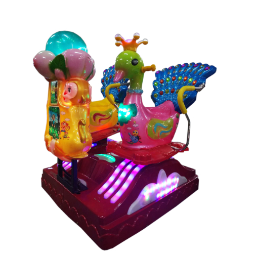 2 Seater Peacock Kiddy Ride