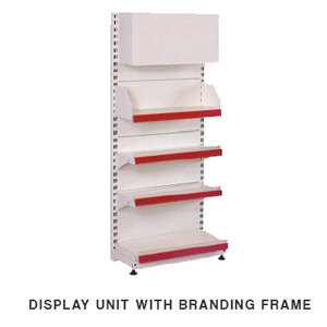 Display Stand with Branding Frame