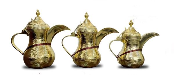 Brass Coffee Pot Set