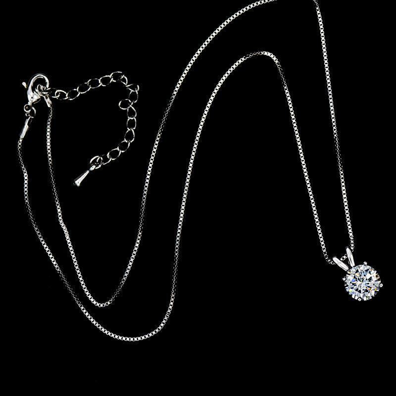 Silver Diamond Chain Necklace