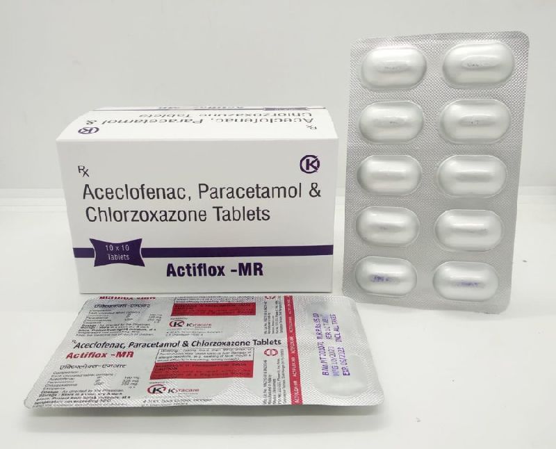 Aceclofenac Paracetamol Chlorzoxazone tablets