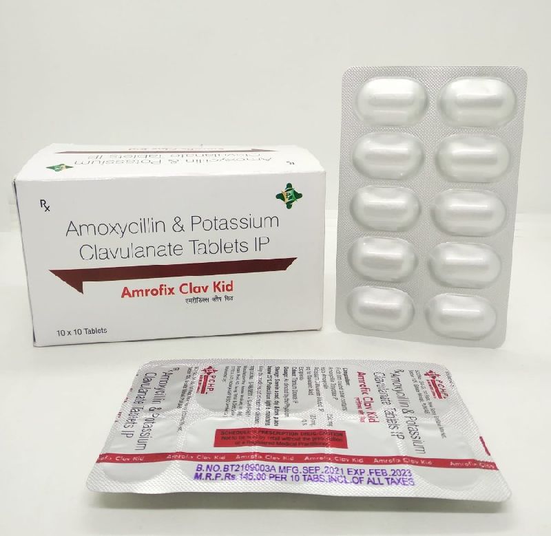amoxicillin potassium clavulanate tablets for Kids
