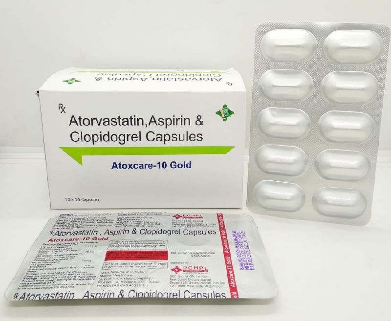 Atorvastatin, Aspirin, Clopidogrel Capsules