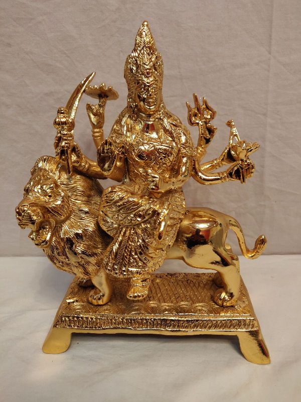 11 Inch Brass Sherawali Mata Statue