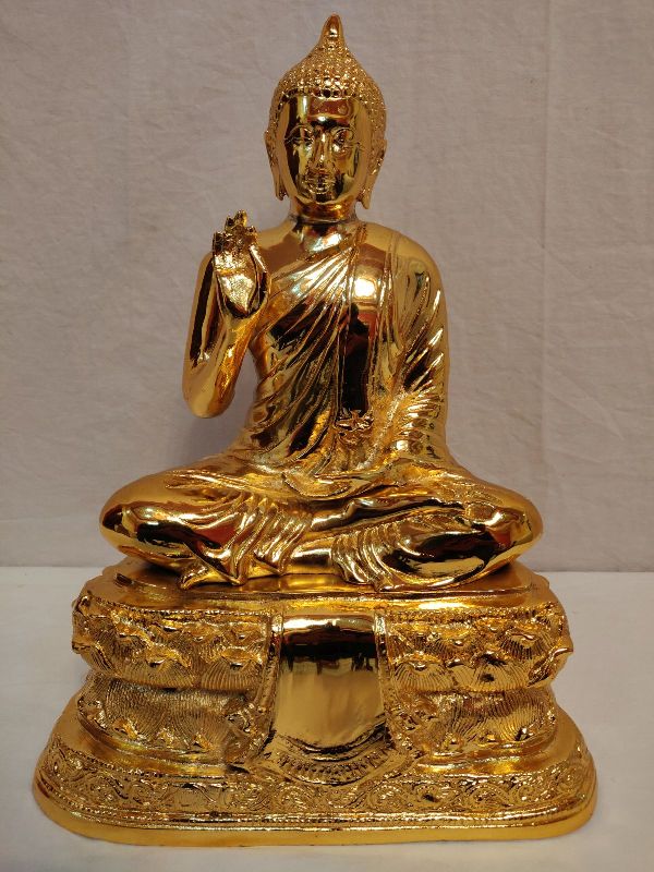 15 Inch Brass Buddha Statue