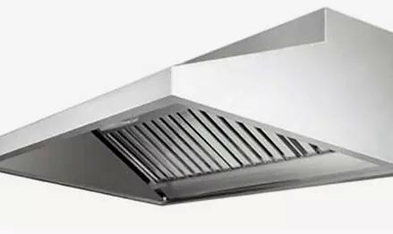 Stainless Steel Kitchen Hood with Baffle Grease Filters