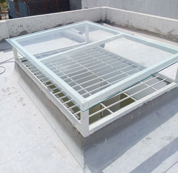 Glass Roofing Shed