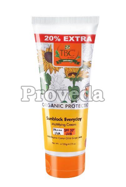 TBC Organic Sunblock Mattifying Cream