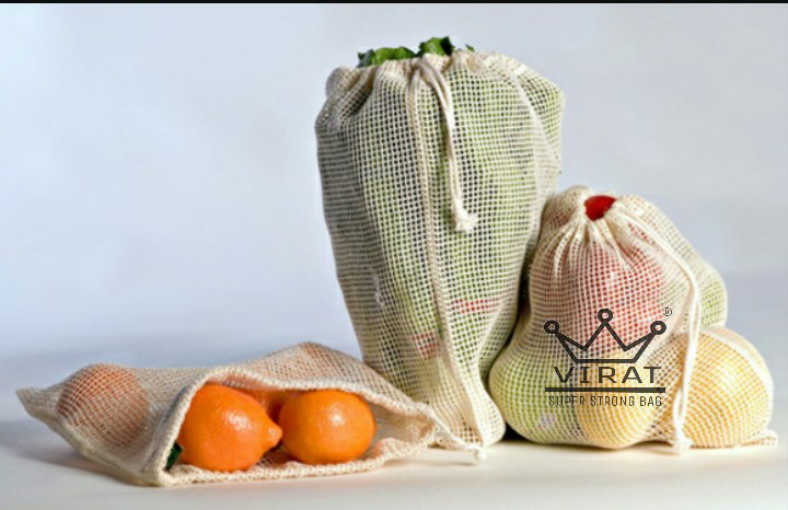 Organic Cotton Mesh Bag | A Slice of Green buy on Takaterra.com