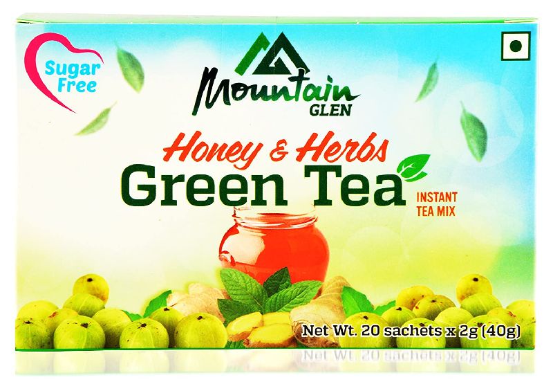 Mountain Glen Honey and Herbs Sugar Free Green Tea
