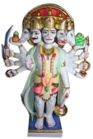 Marble Panchmukhi Hanuman Statue