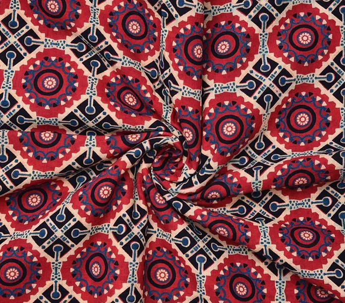 Ajrakh Printed Fabric