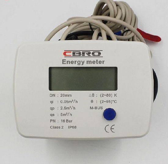 15mm to 40mm Inline Ultrasonic Btu Meter