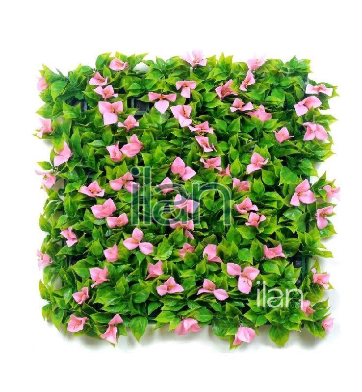 50x50 Cm Pink Bougainvillea Artificial Green Wall