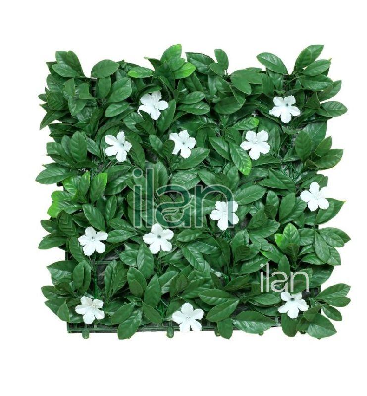 50x50 Cm White Floret Artificial Green Wall