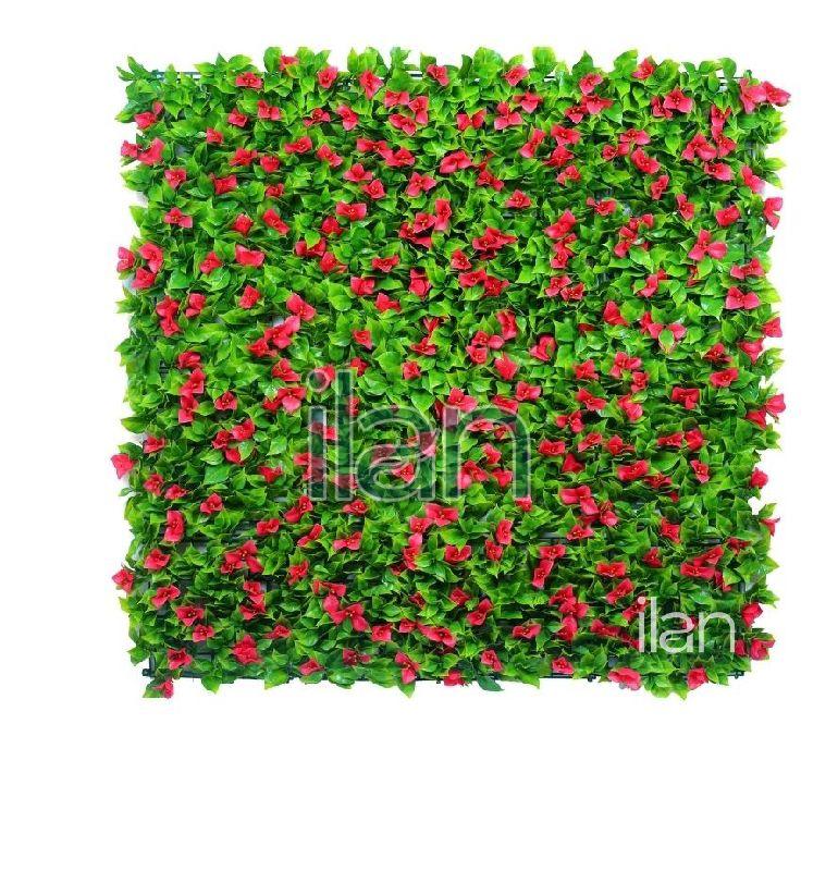 100x100 Cm Hot Pink Bougainvillea Artificial Green Wall