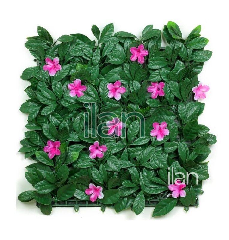 50x50 Cm Pink Floret Artificial Green Wall