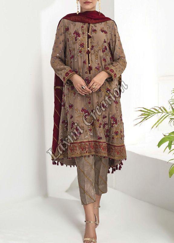 Ladies Fancy Pakistani Unstitched Suit